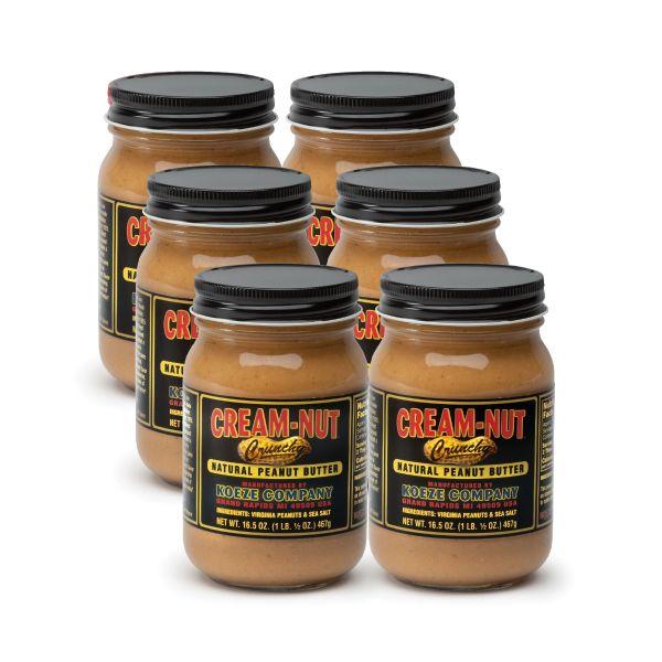 Case of Cream Nut Crunchy Peanut Butter - (6 Jars)
