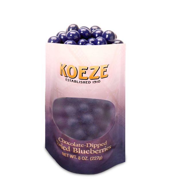 Chocolate Dipped Dried Blueberries - 8 oz. Bag 