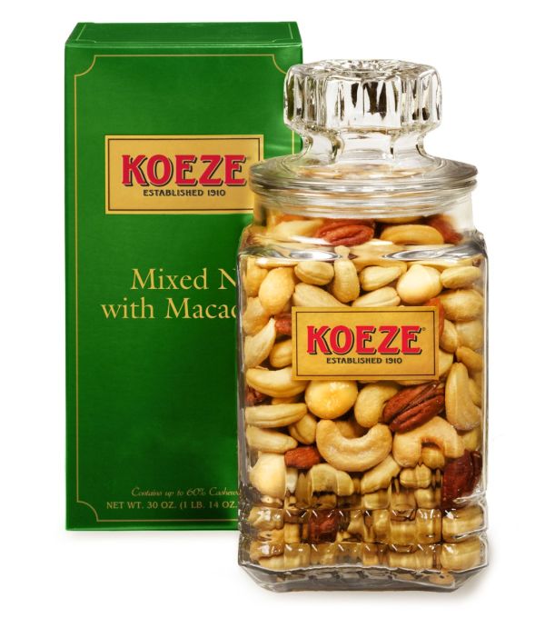 Mixed Nuts with Macadamias - 30 oz. Decanter