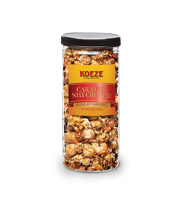 Caramel Nut Crunch Popcorn 16 oz. Tube