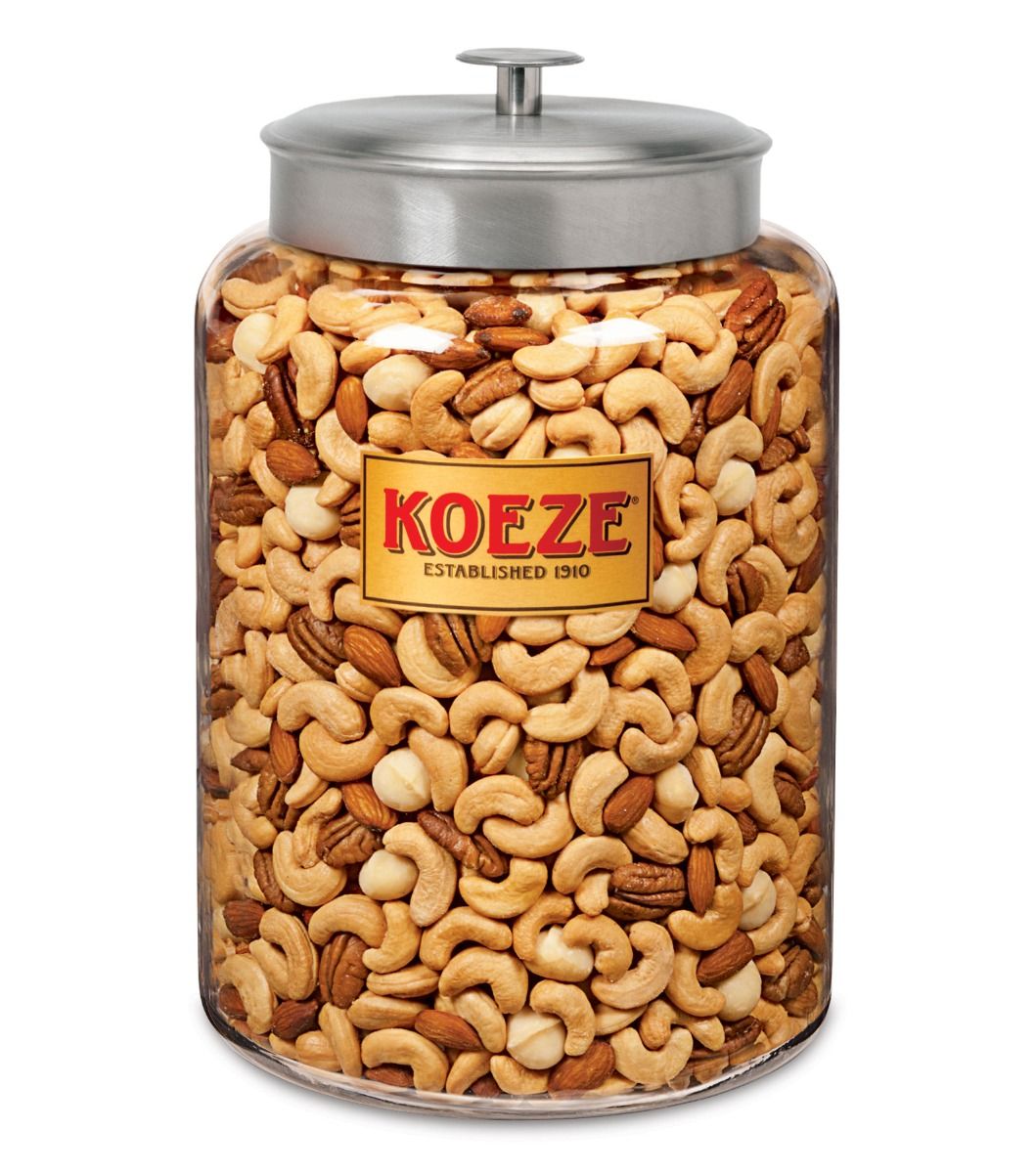 Mixed Nuts with Macadamias Office Party Jar | Koeze Direct