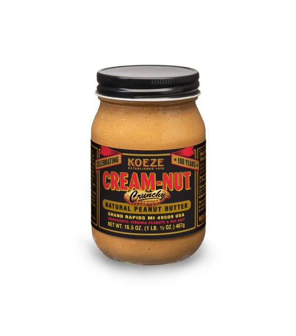 Cream Nut Crunchy Peanut Butter - 16.5 oz. jar