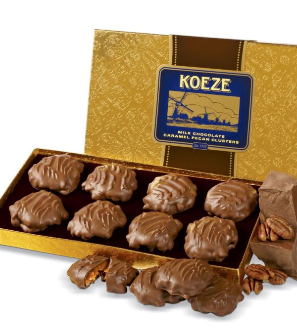 Milk Chocolate Pecan Clusters  - 8 oz. Box