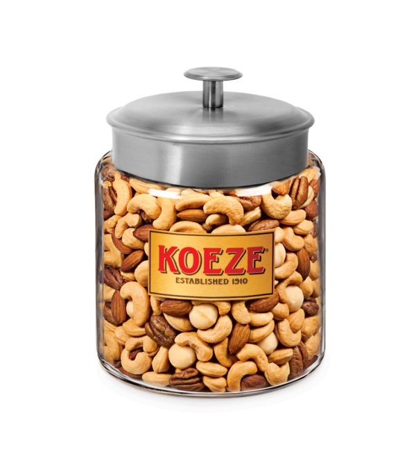 Mixed Nuts with Macadamias - Crowd Pleaser Jar | Koeze Direct