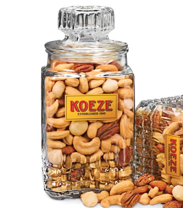 Mixed Nuts with Macadamias - 30 oz. Decanter | Koeze Direct