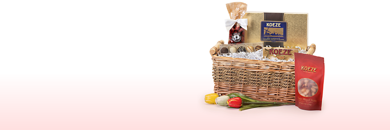 gift basket of chocolates
